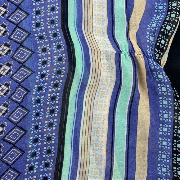 Sanctuary Womens Blouse Blue Striped Small - Picture 8 of 9